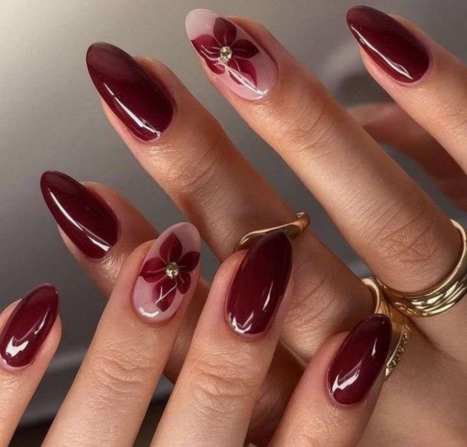 Tampil Elegan Dengan Trend Nail Art Maroon Mewah