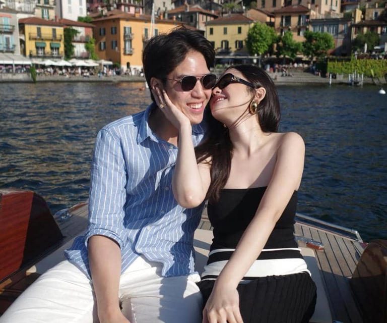 Momen Manis Syifa Hadju Dan El Rumi Jelajahi Lake Como, Italia