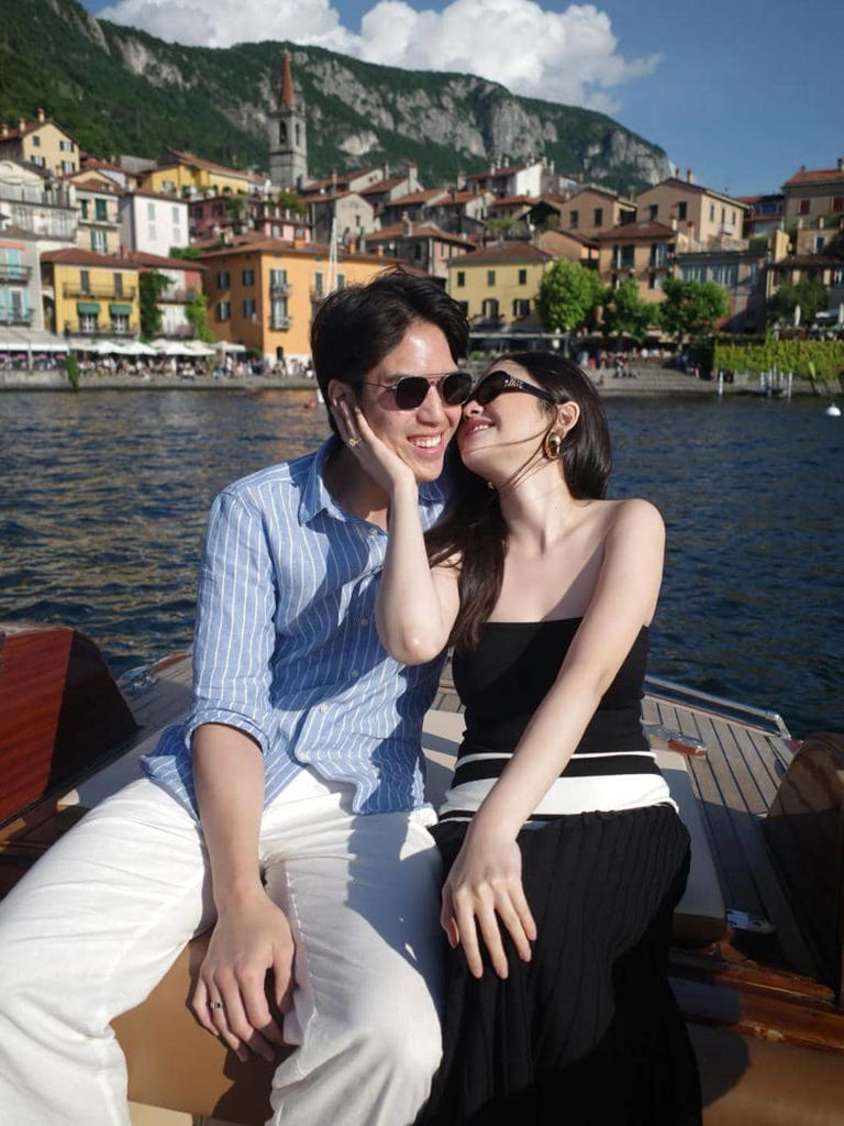Momen Manis Syifa Hadju Dan El Rumi Jelajahi Lake Como, Italia