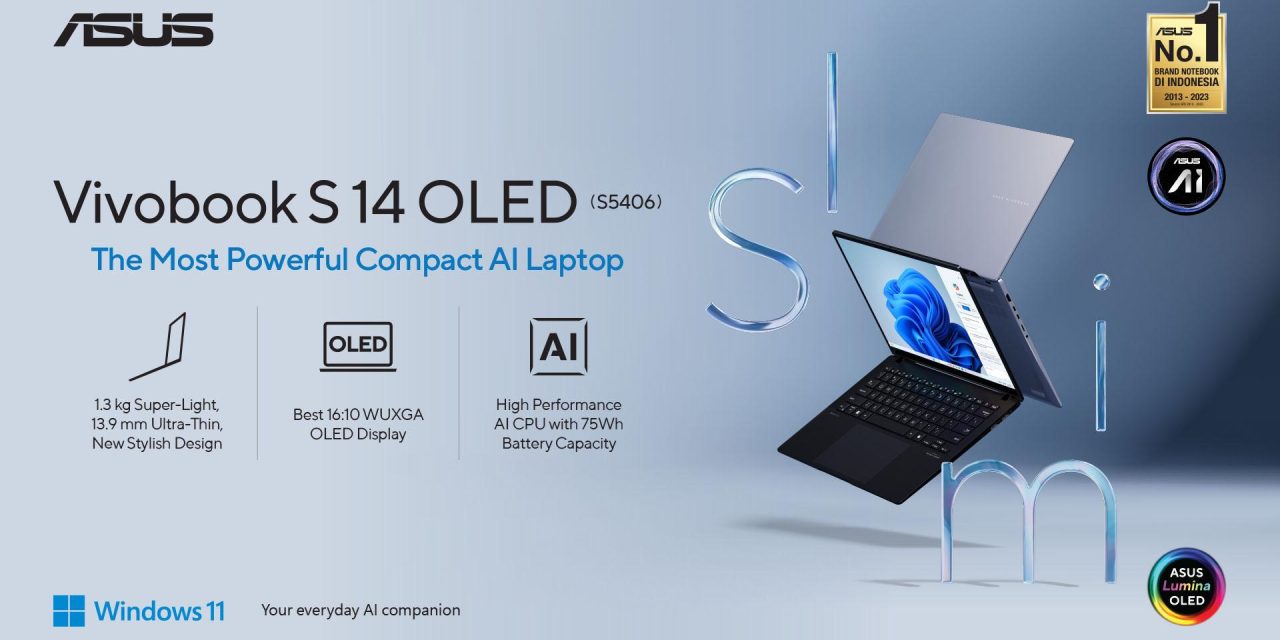 Visual Makin Tajam! ASUS Vivobook S 14 OLED & Layar Premium